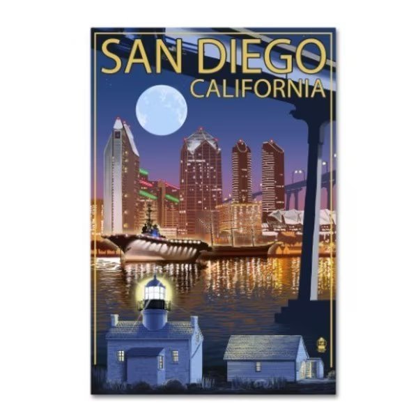 Lantern Press 'Cityscape 3' Canvas Art, 12x19, Trademark Fine Art, Mfr#: ALI9391-C1219GG